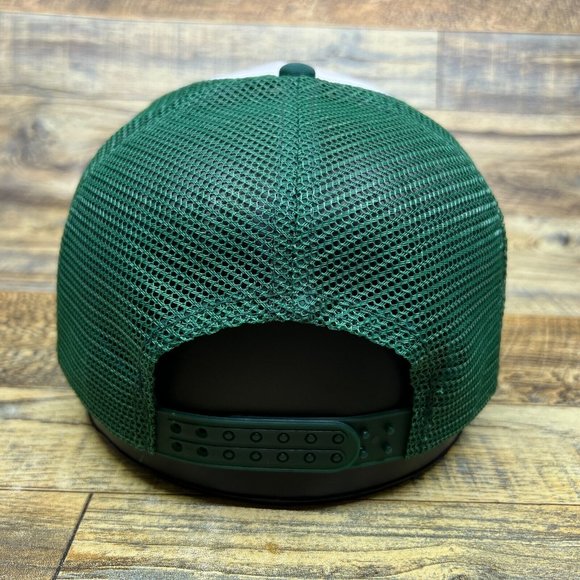 Girls Just Wanna Have Serotonin Mens Trucker Hat Green Snapback Meme Ball Cap - Picture 5 of 8